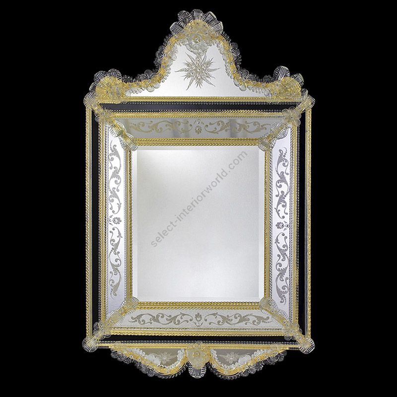 Glass & Glass Murano / Murano wall mirror / ART. MIR 320