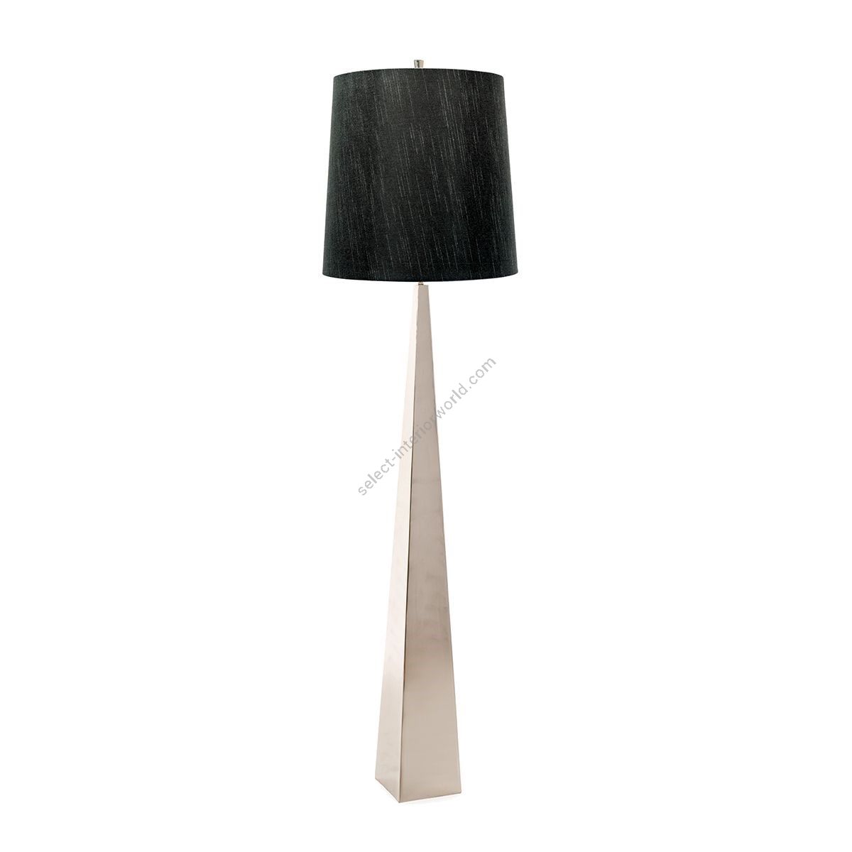 Elstead Lighting / Floor Lamps / Ascent 1 Black Shade & Polished Nickel