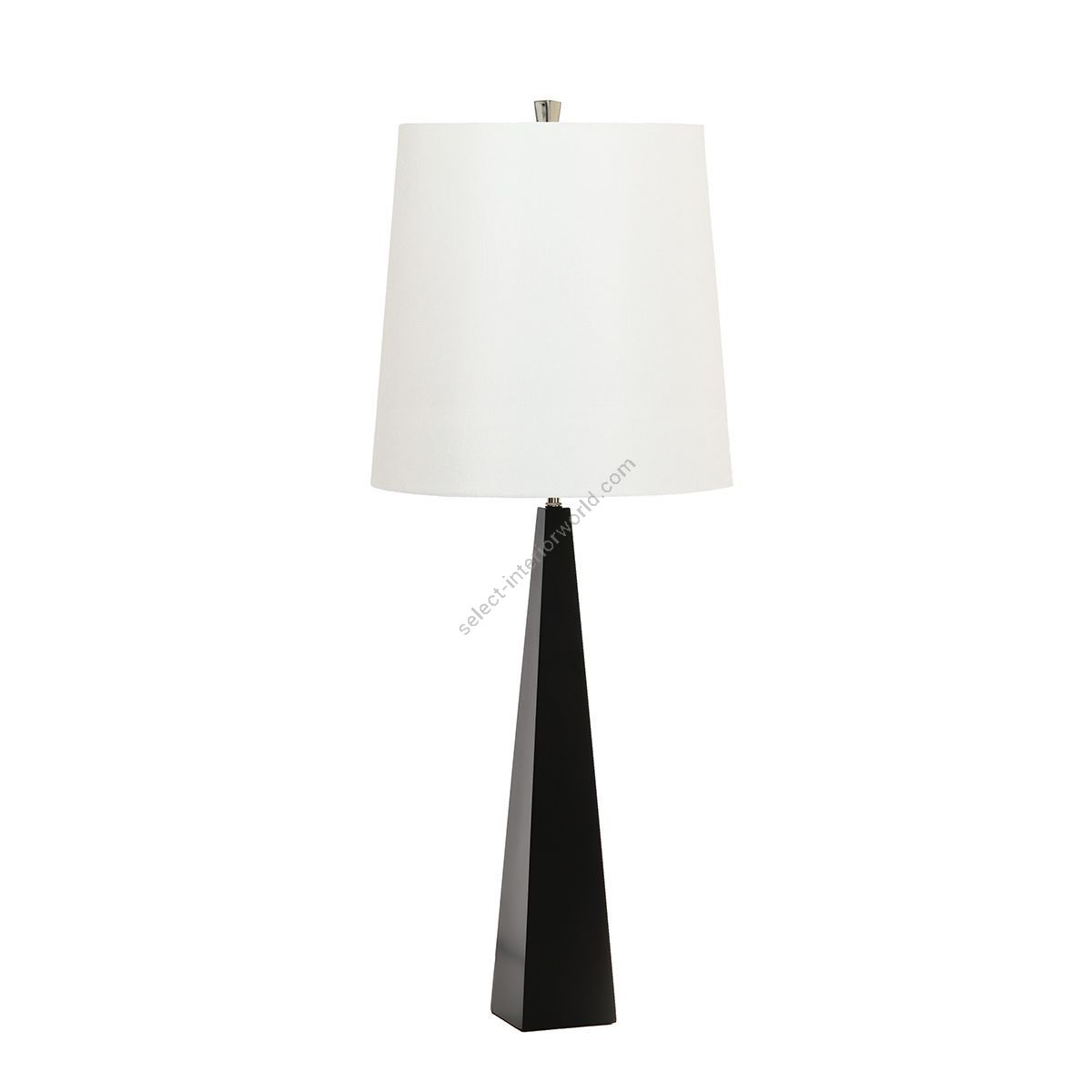 Elstead Lighting / Table Lamps / Ascent Black with White Shade