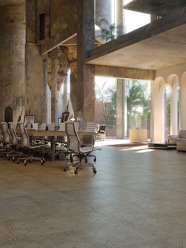 Berti / Diesel Living With Berti / Stud Grey Light Parquet