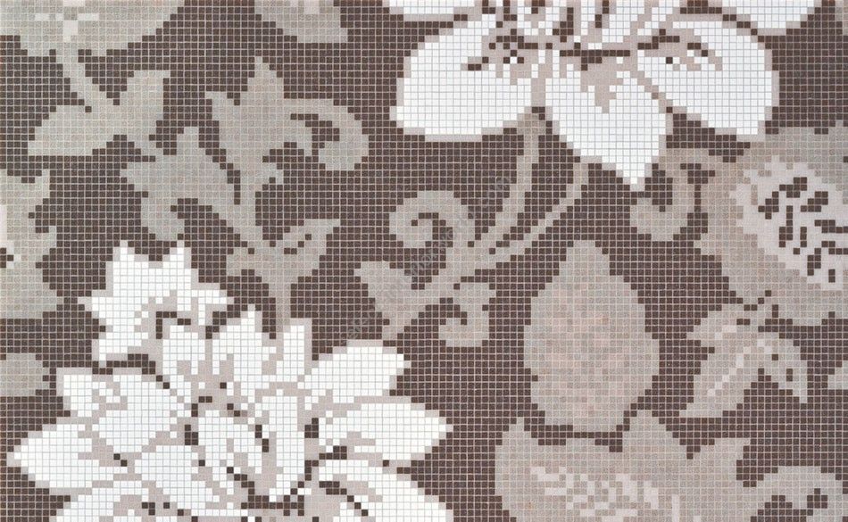 Bisazza / Mosaico - Decorations / Adelaide Dark Grey (Flora)