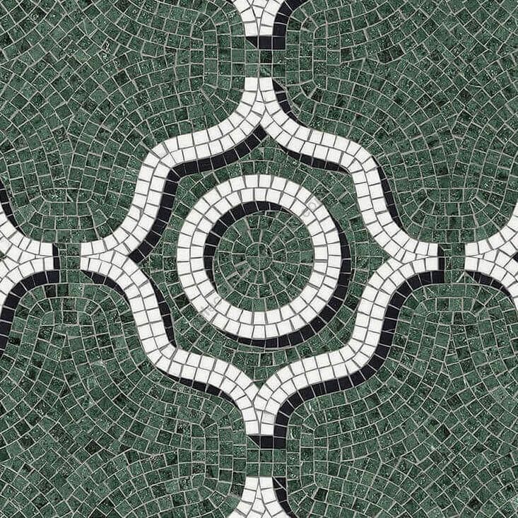 Bisazza / Marmosaico - Decorations / Coronaro Verde