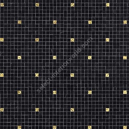 Bisazza / Marmosaico - Decorations / Fiorichiari Nero Oro Giallo
