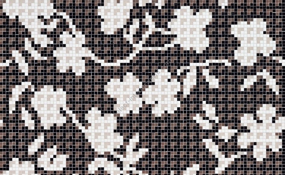Bisazza / Mosaico - Decorations / Flower Corner Black (Flora)