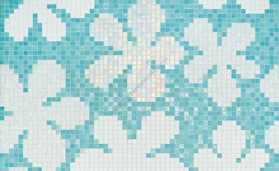 Bisazza / Mosaico - Decorations / Glass Flowers New Blue (Flora)