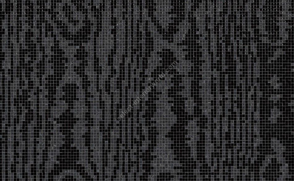 Bisazza / Mosaico - Decorations / Moire Black (Modern)