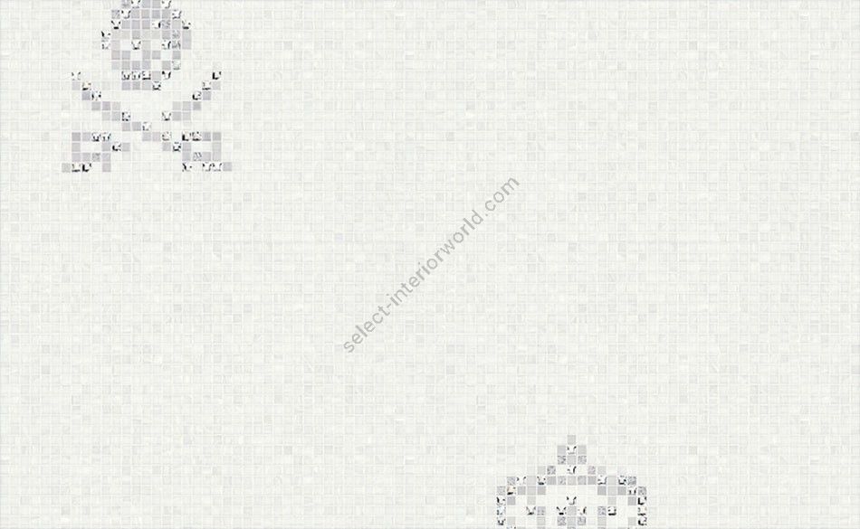 Bisazza / Mosaico - Decorations / Skulls & Crowns White (Luxe)