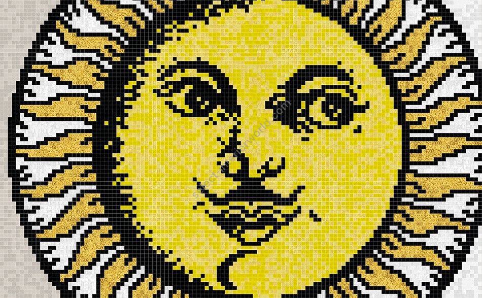 Bisazza / Mosaico - Decorations / Soli A Capri Grigio (Collezione fornasetti)