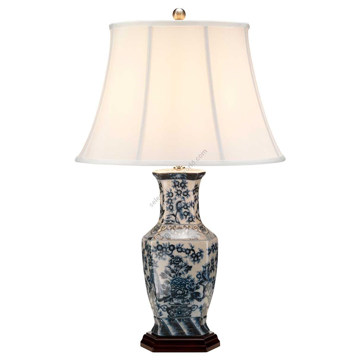 Elstead Lighting / Table Lamps / Blue Hex 1 with White Shade