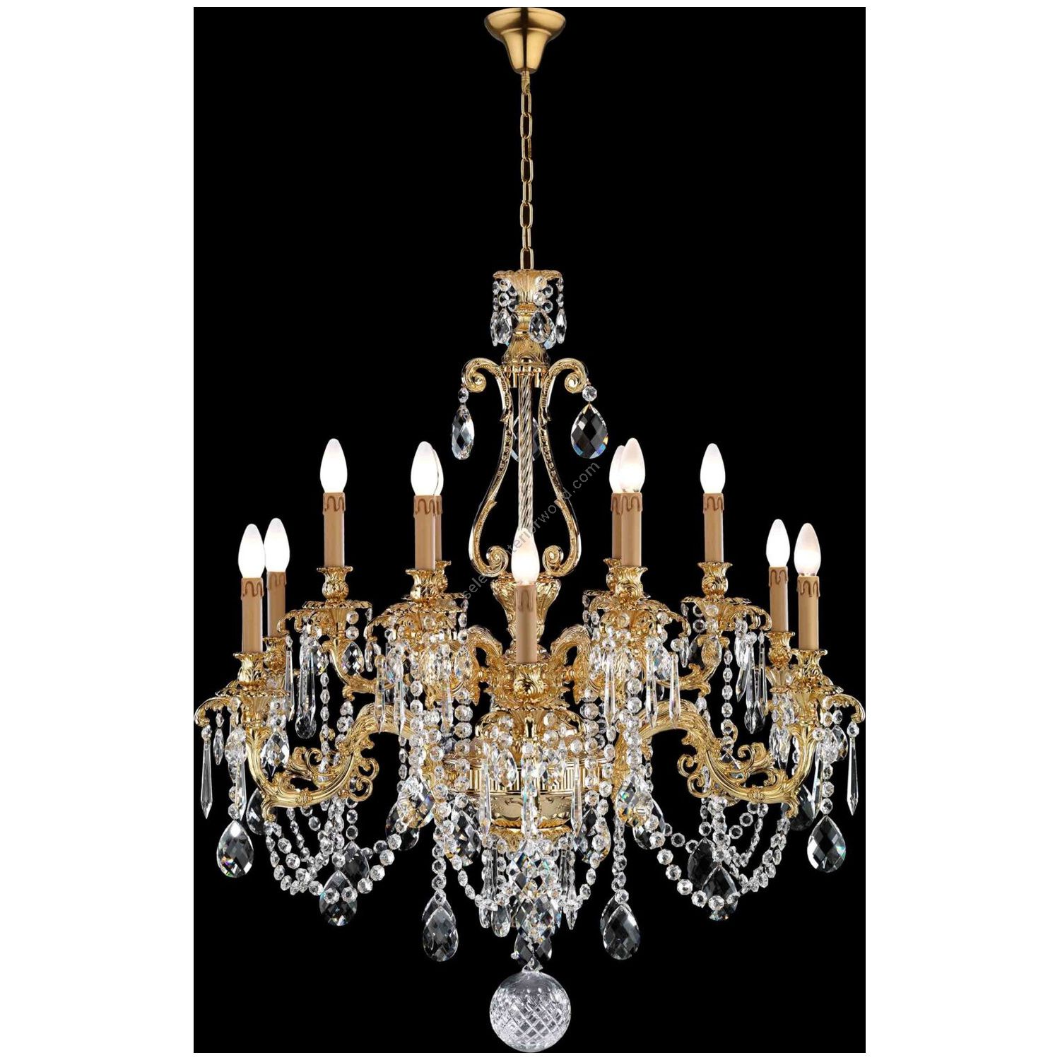 Badari / Chandeliers / 12 lights chandelier with crystals B4-28-12