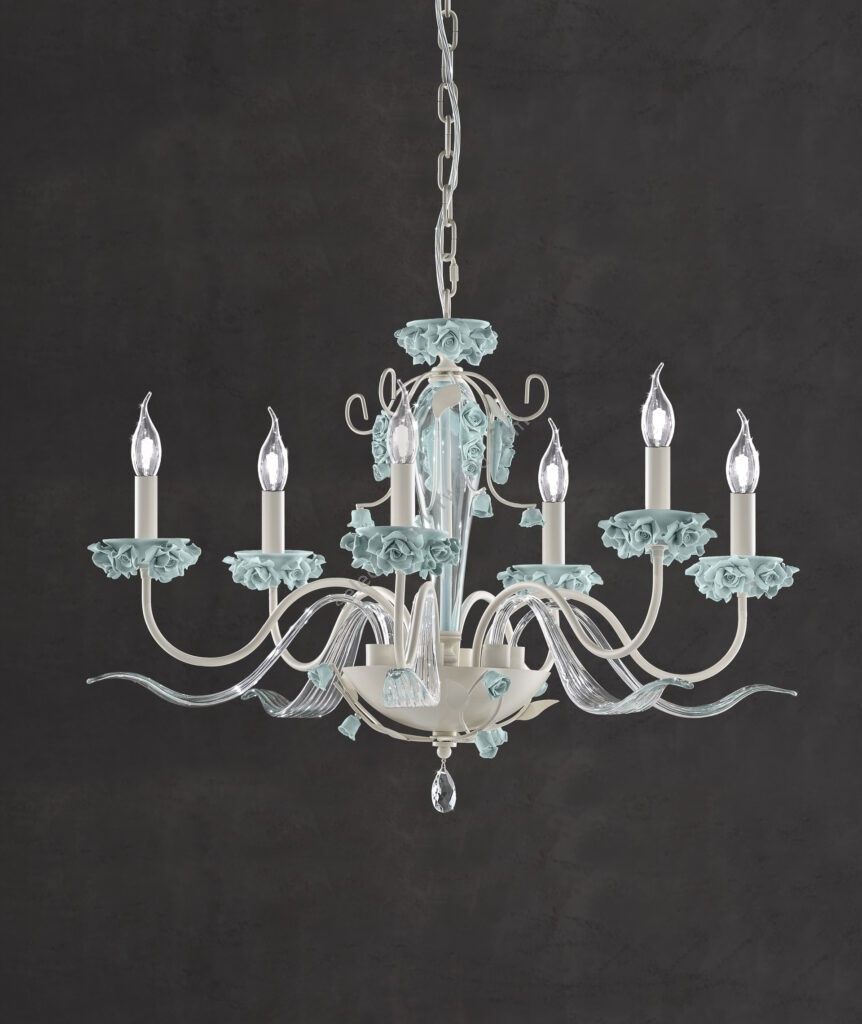 Euroluce Lampadari / Chandeliers / Bora L6 Tiffany Bright