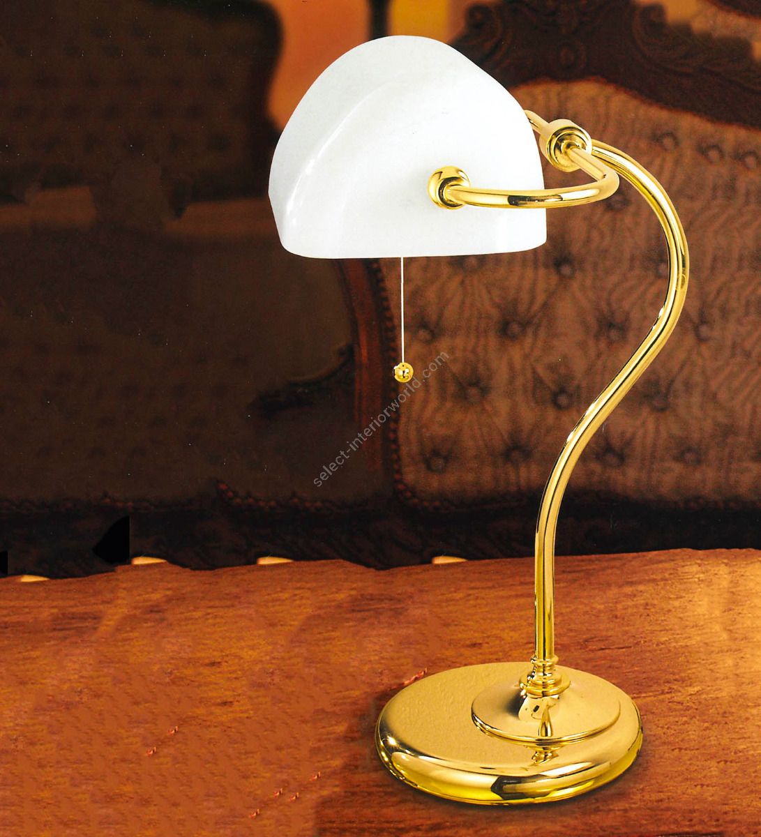 Brass Banker's Lamp Retro style