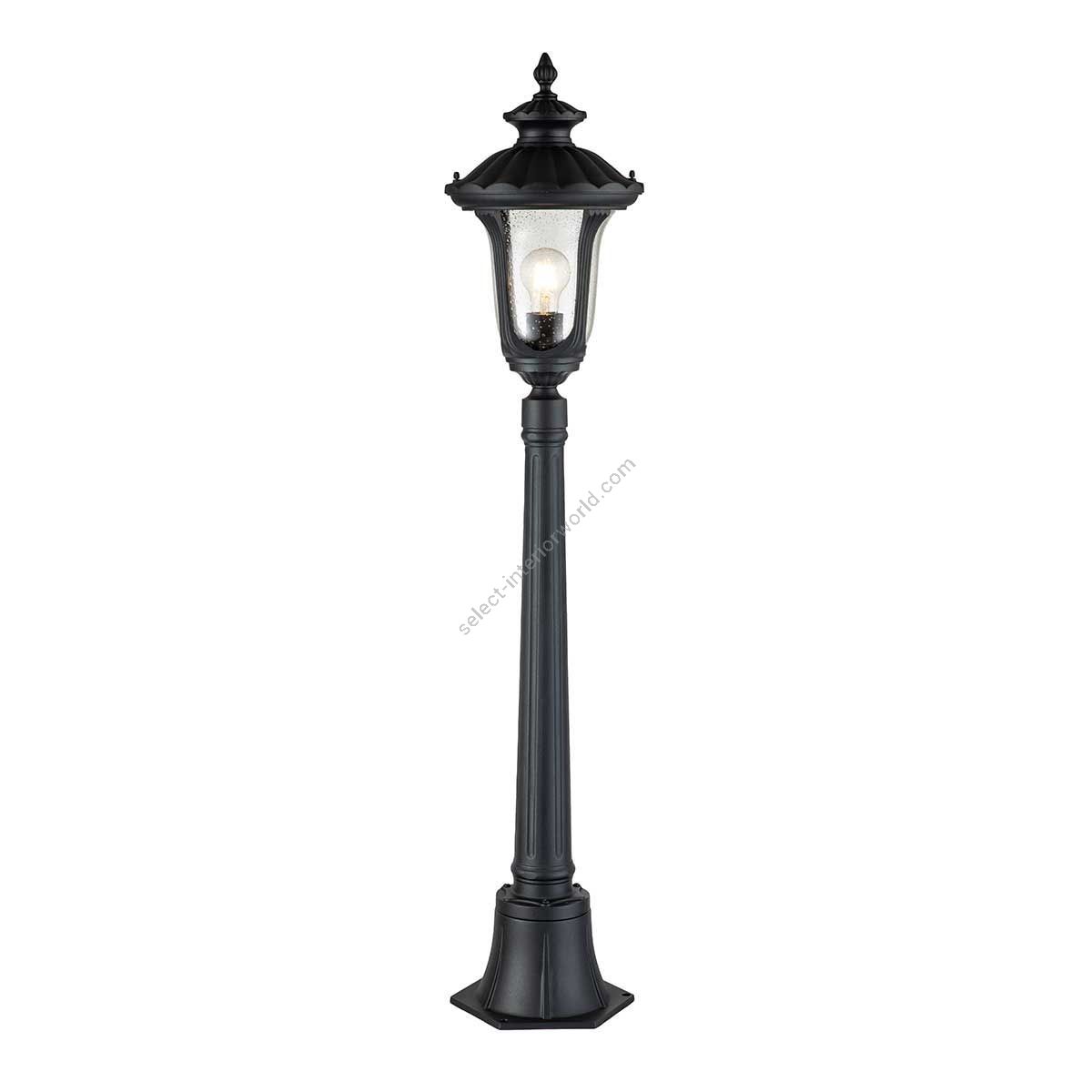 Elstead Lighting / Outdoor Post Lights / Chicago Small Pillar Lantern Textured Black