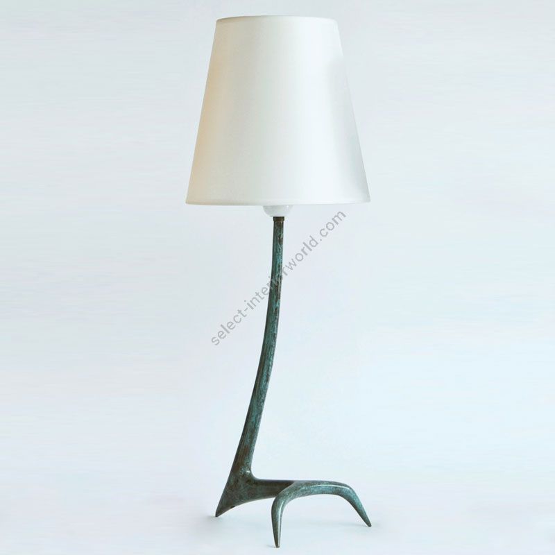 Charles Paris / Stockholm / Table Lamp / 2722-0 (Green patina)