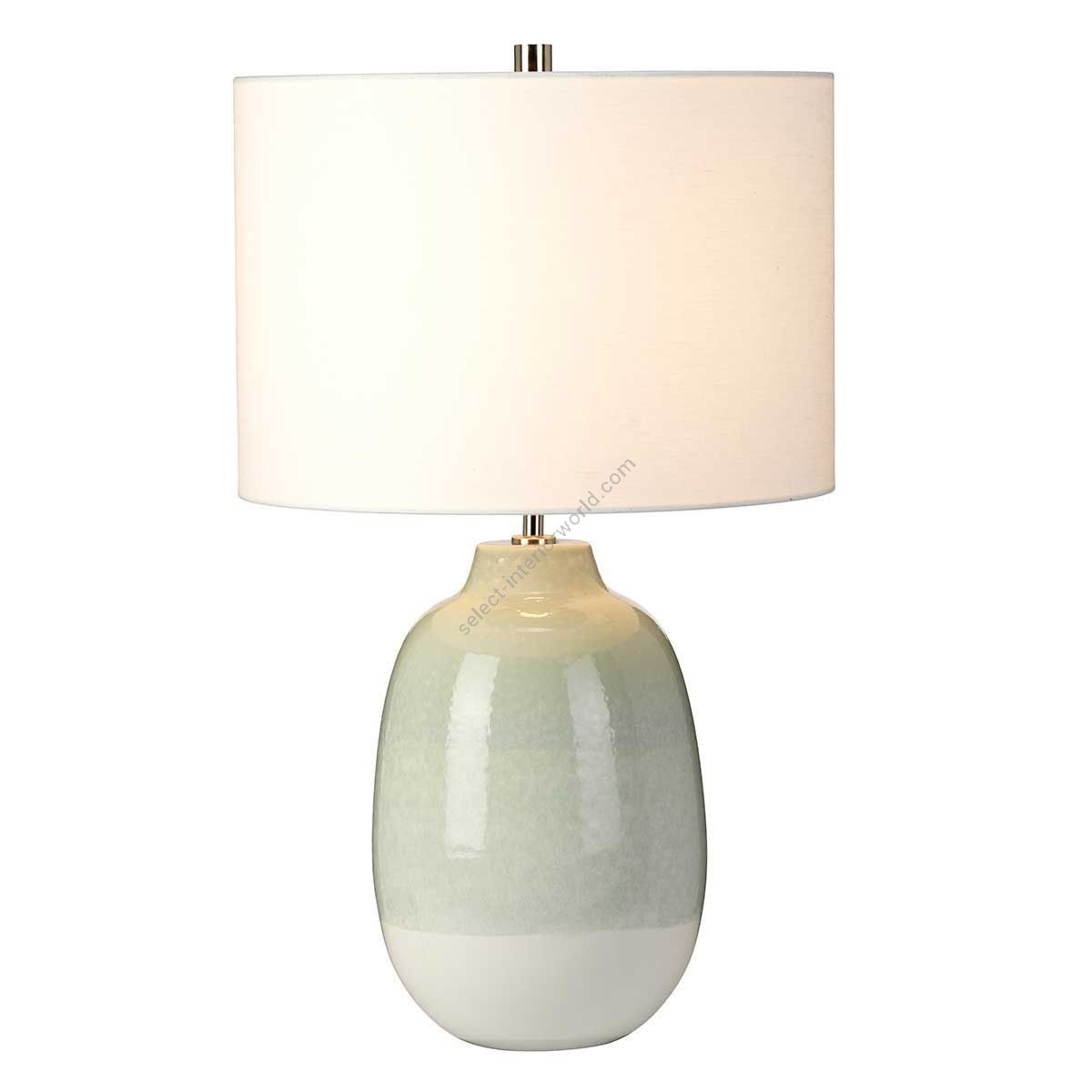 Elstead Lighting / Portable & Desk Lamps / Chelsfield 1 Light Table Lamp - Pale Green and White with White Shade