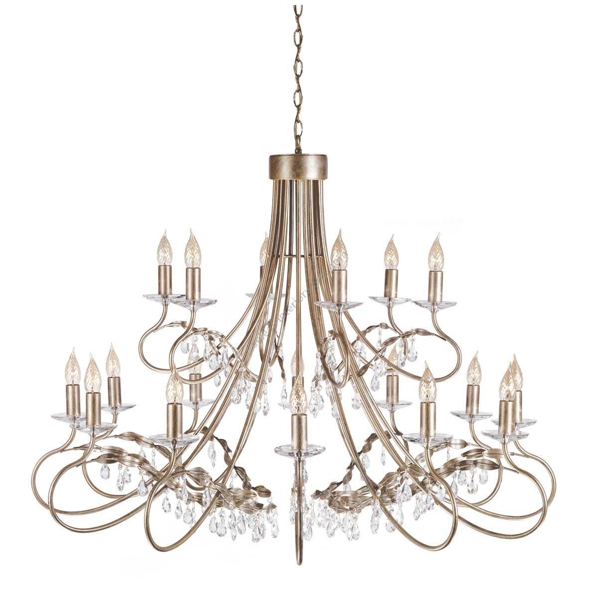 Elstead Lighting / Chandeliers / Christina 18 Silver & Gold Patina
