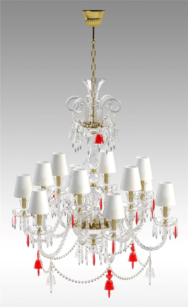 Italian Luxury Lighting / Chandeliers / Elegance Crystal 12 Lights D1204 012