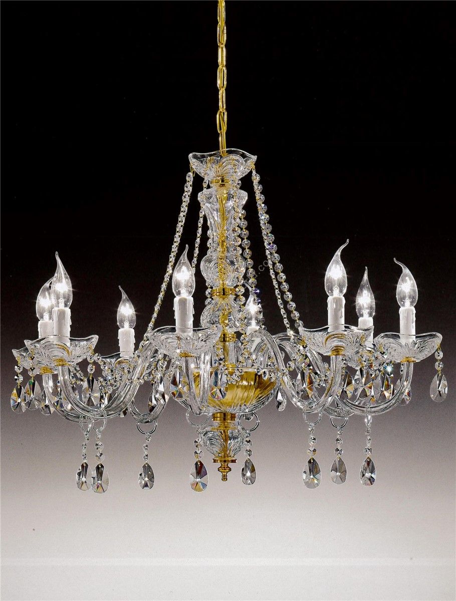 Italian Luxury Lighting / Chandeliers / Elegance Crystal 8 Lights D1304 008