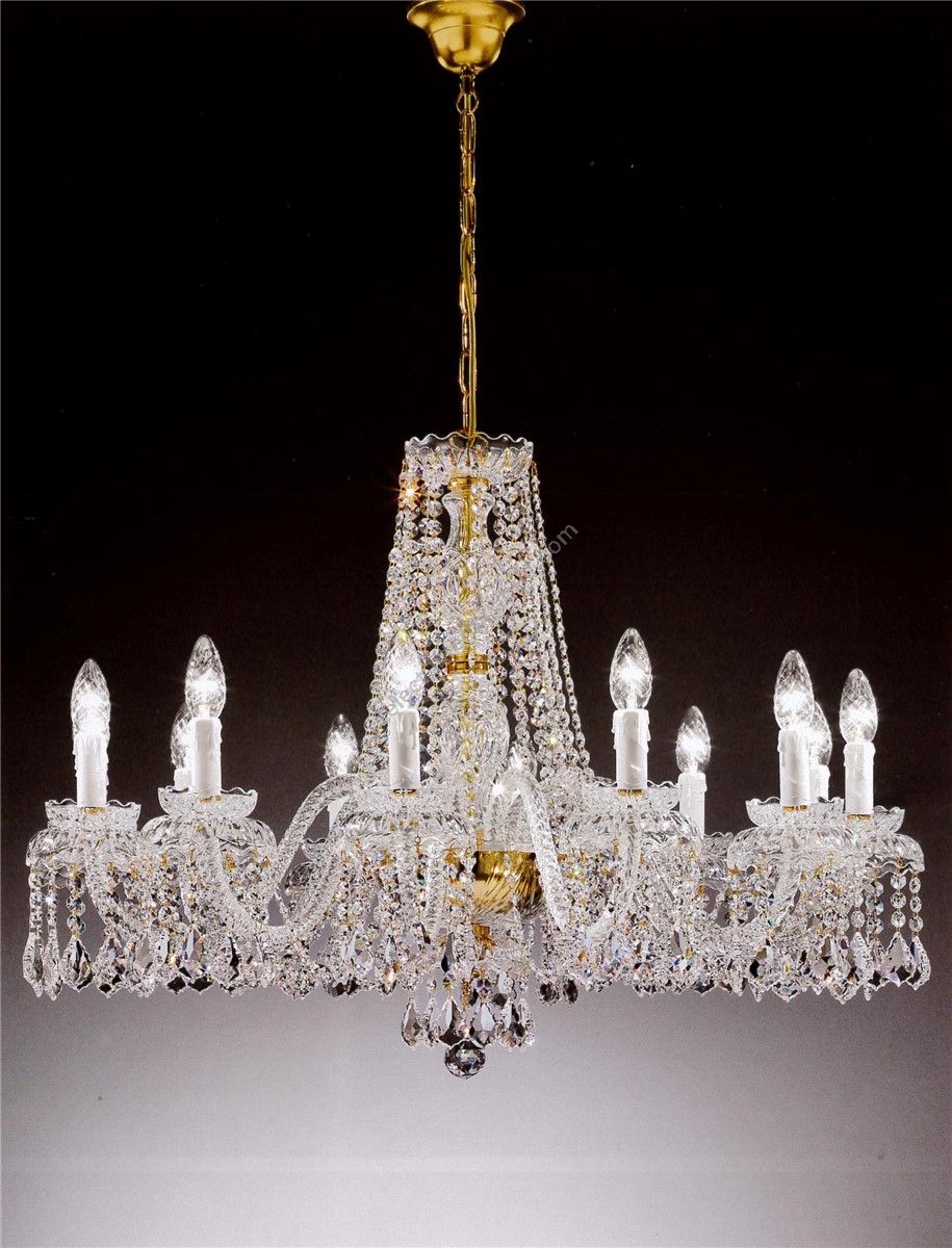 Italian Luxury Lighting / Chandeliers / Elegance Crystal 12 Lights D1317 012