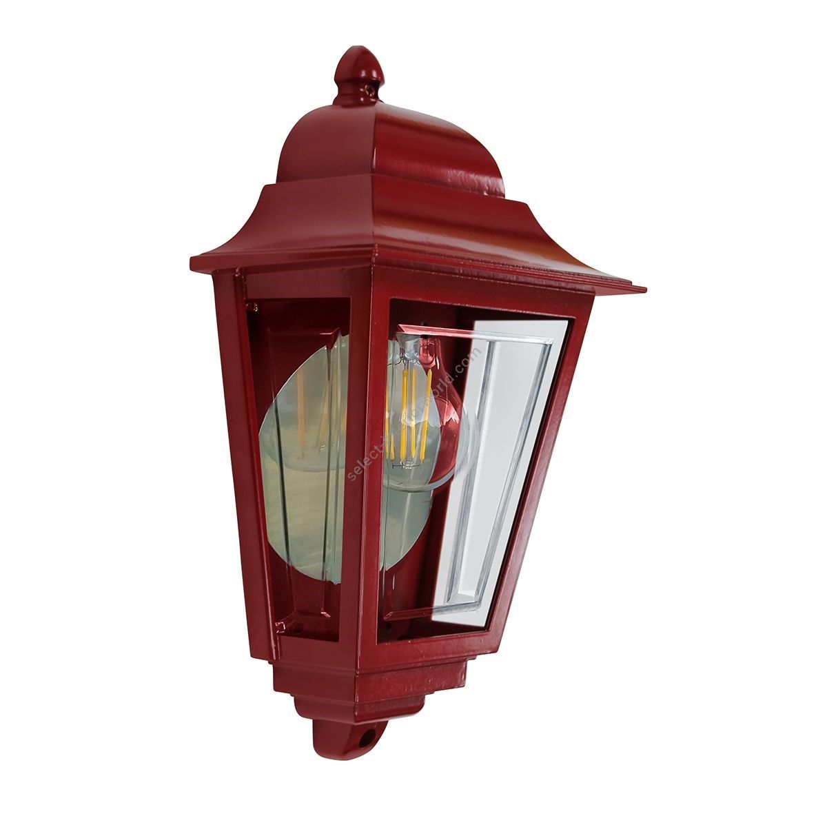 Elstead Lighting / Outdoor Wall Lights / Deco Lane Half Lantern Red