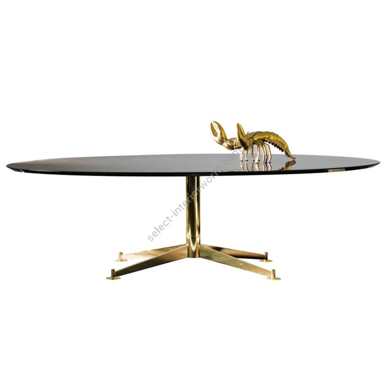 DOM Edizioni / Dining Tables / Filippo Elliptic Galvanized Base