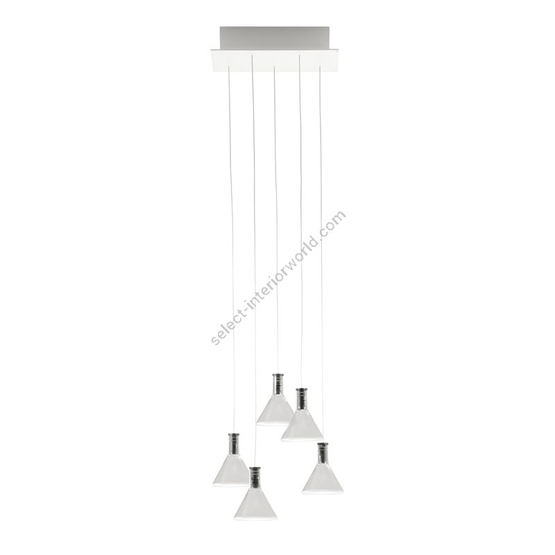 Fabbian / LED Ceiling Lights / Multispot Polair F32 A47 5 spots 30x15cm