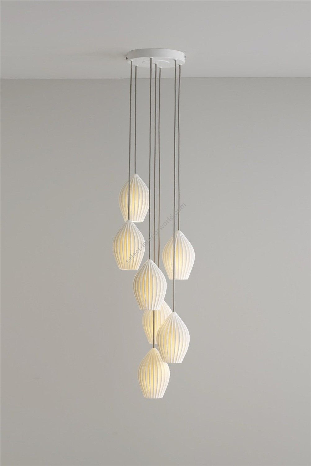 Original BTC / Pendants & Suspension Lights / Fin Grouping of 7