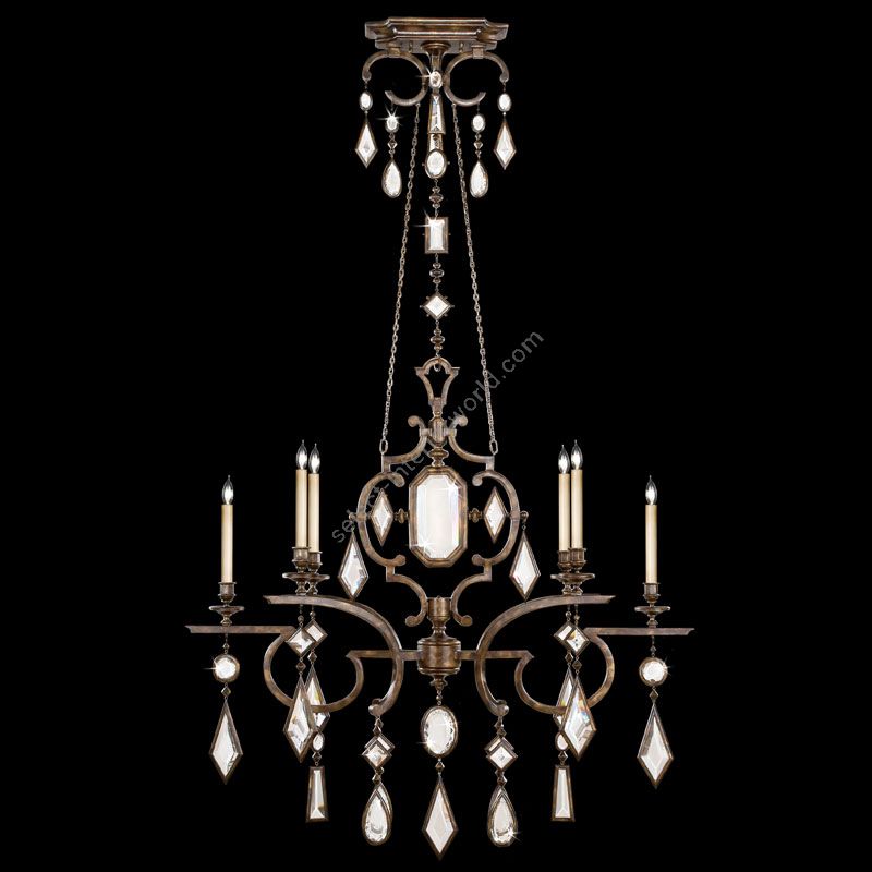 Encased Gems 50″ Oval Chandelier 708940, 725940, 726040 by Fine Art Handcrafted Lighting