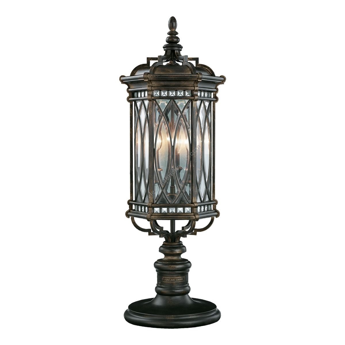 Fine Art Handcrafted Lighting / Outdoor Adjustable Pier/Post Mount / Warwickshire 32″ 611283