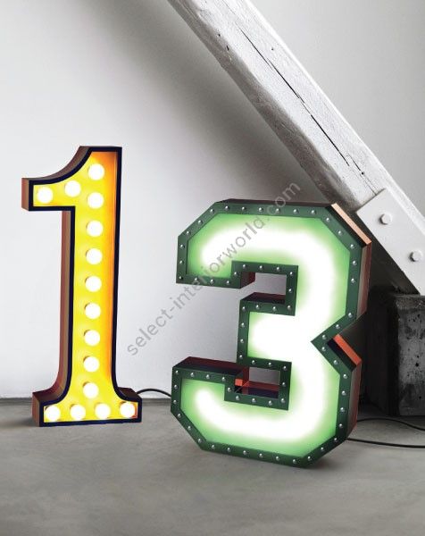 DelightFULL / Floor or Wall Lamps / Light Number 3 | Graphic Numbers "3"