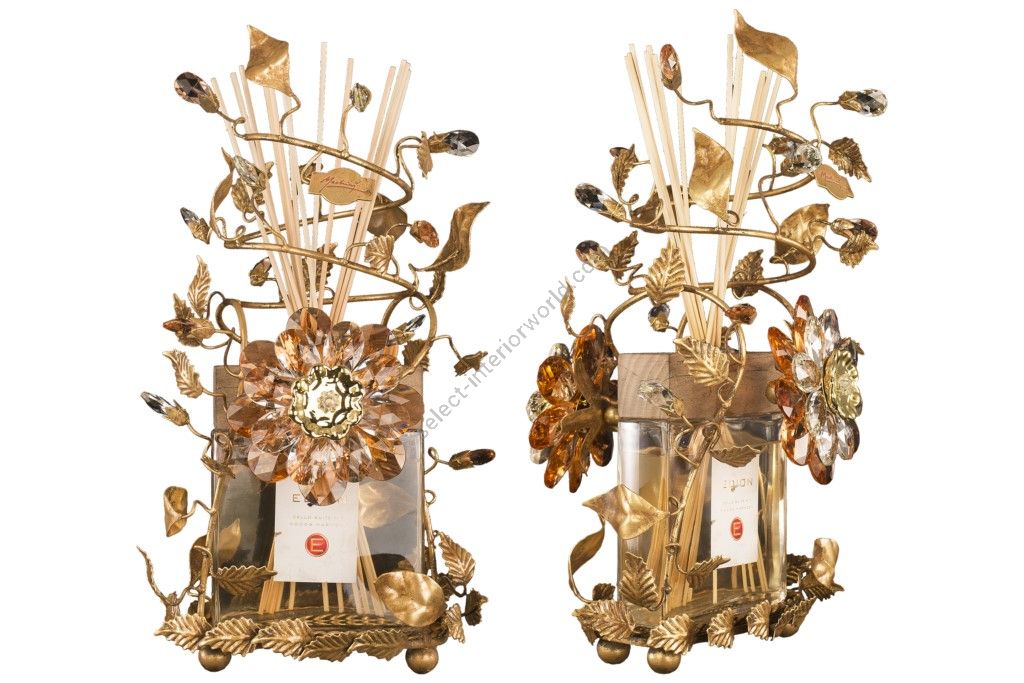 Mechini / Home Diffusers / Wrought Iron Decorated with Gold Leave HDP1/5