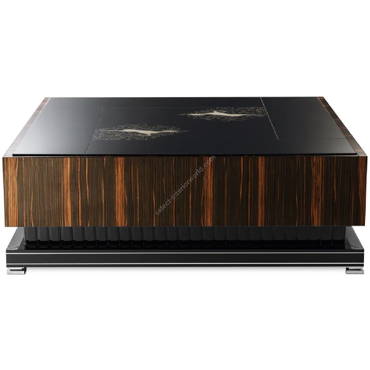 Arte Veneziana / Coffee Tables / Heban Daini Art Déco Handcrafted FCT-GLF-202-D50