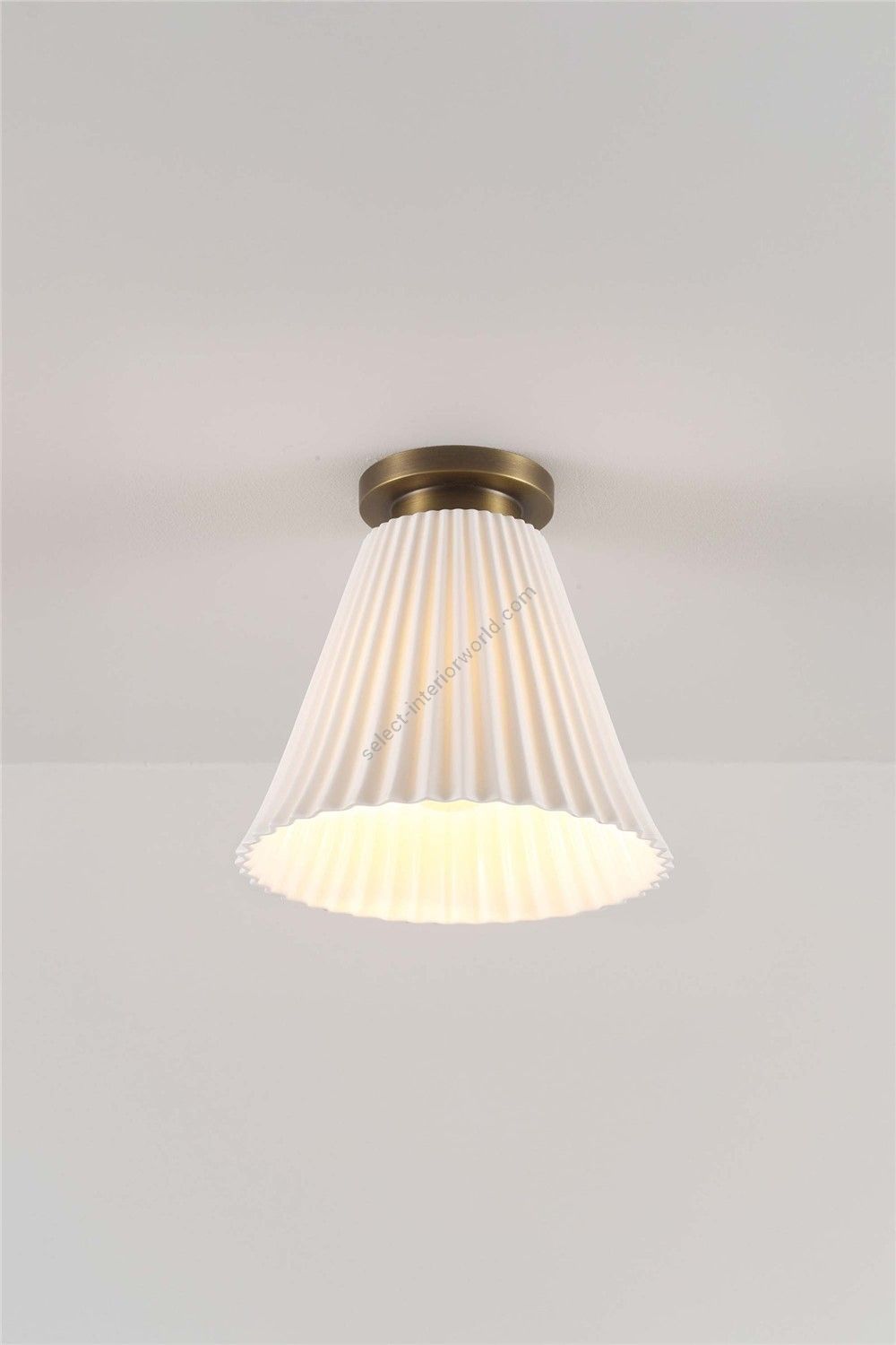 Original Btc / Semi-Flush Mounts / Hector Pleat Large Ceiling Light