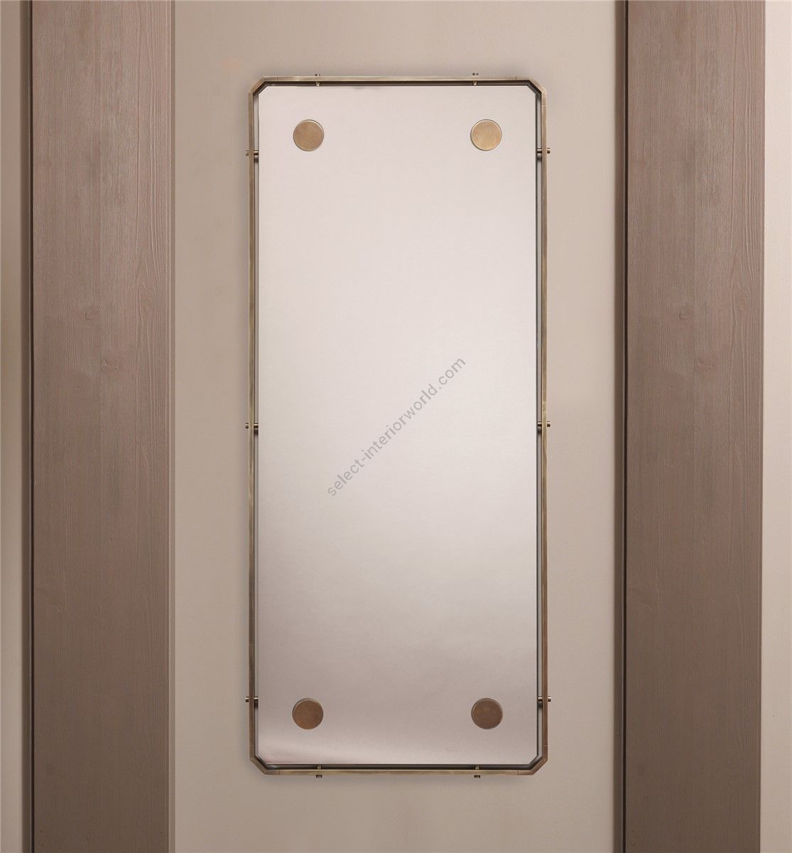 Officina Ciani / Wall Mirrors / Brass with Dots Decorations HF2076MI Domino