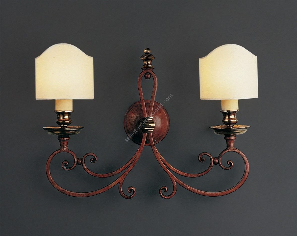 Officina Ciani / Wall Sconces / Iron with Brass Details HL1018WA-2 Opanca