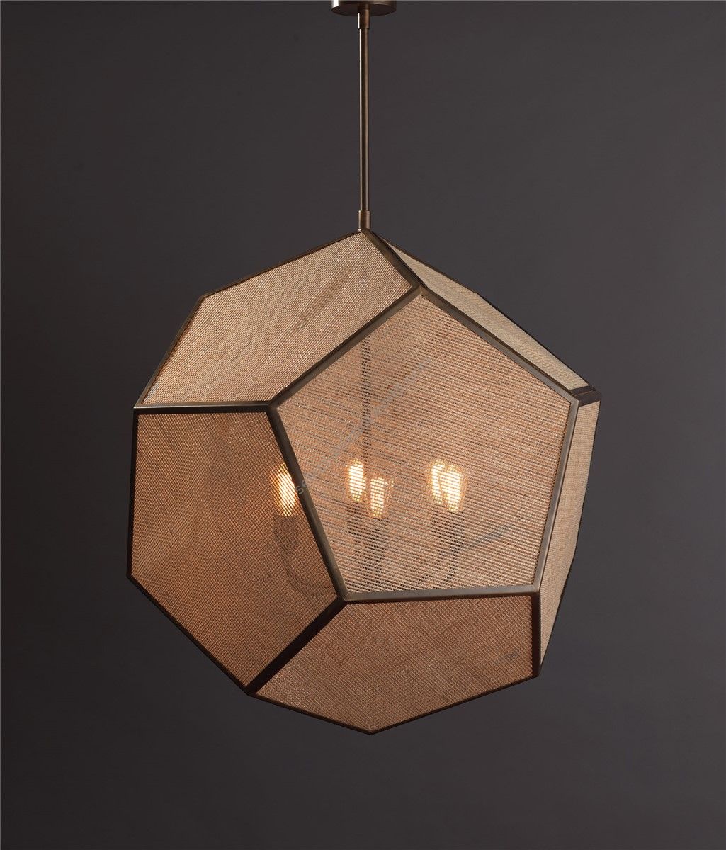 Officina Ciani / Chandeliers / Brass with Mesh HL1020CH-1 Dodecaedro