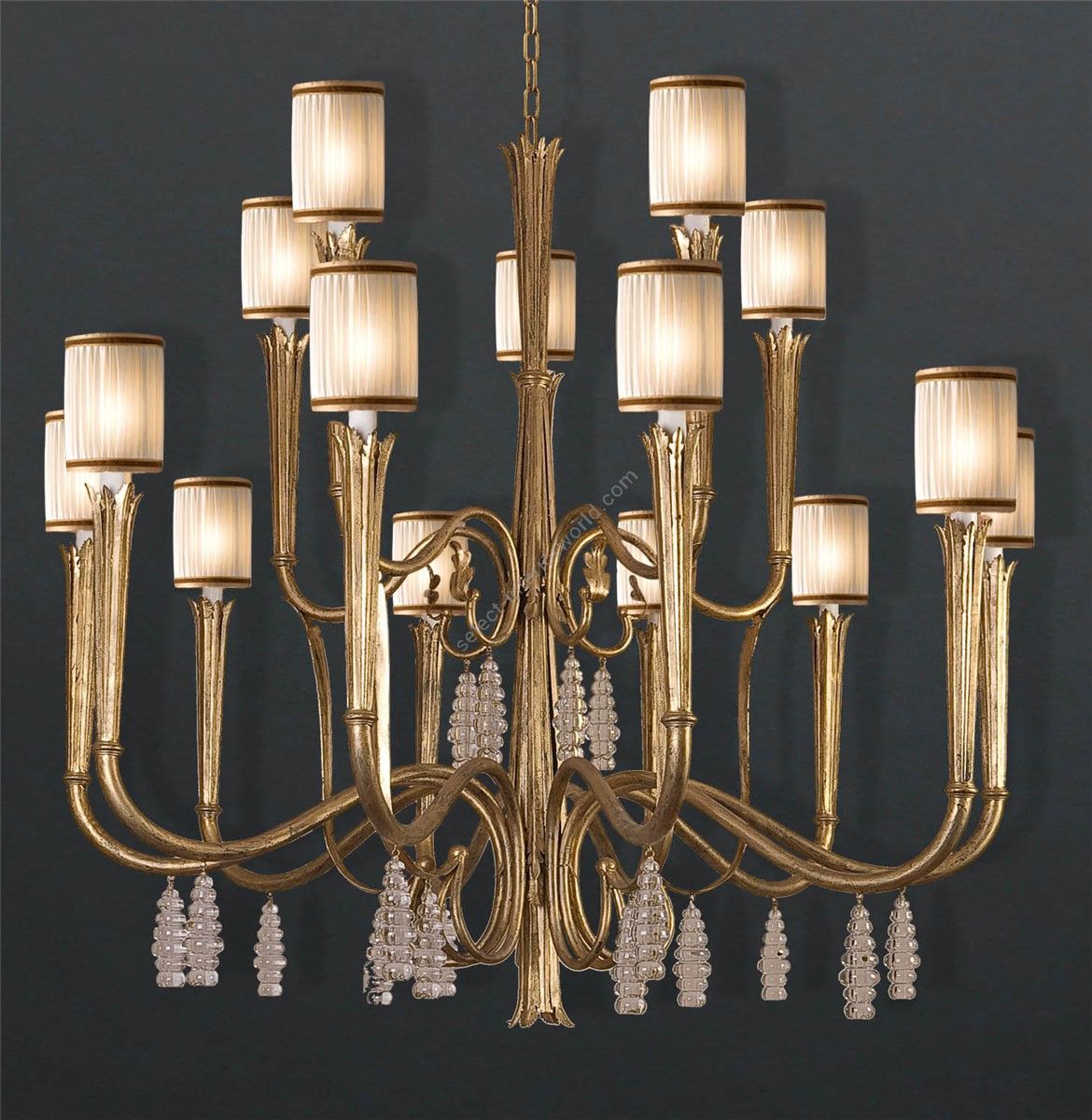 Officina Ciani / Chandeliers / with Crystal Pensants HL1059CH-15 Rialto