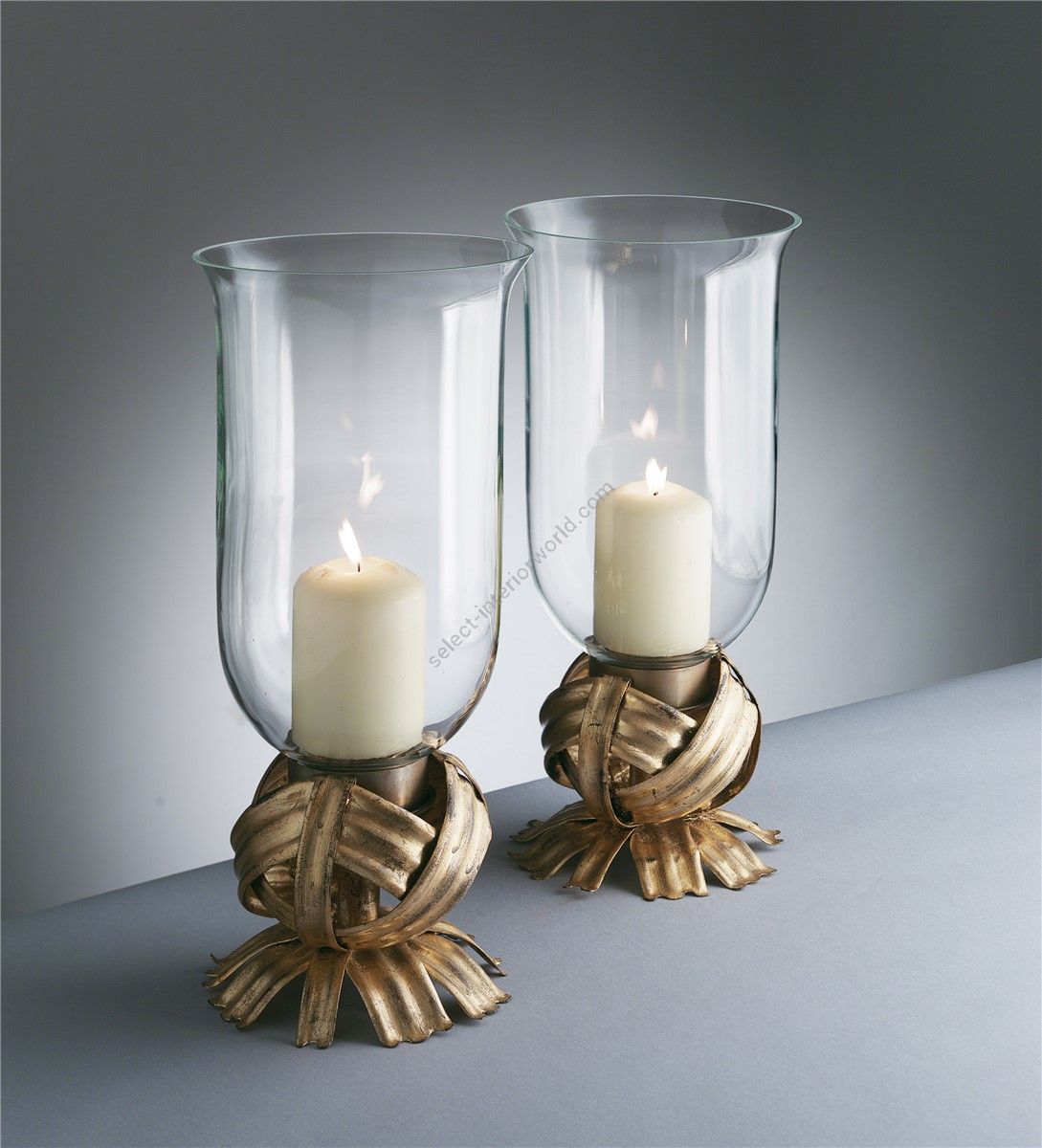 Officina Ciani / Candlesticks / Iron with Glass HL1093CA Effige