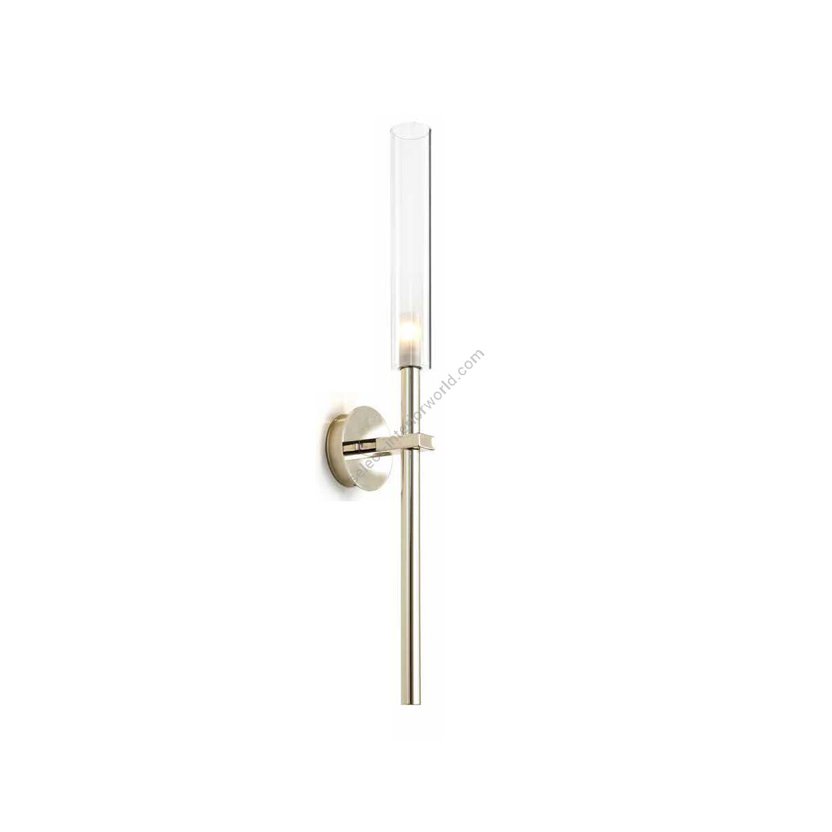 Modern Gold Wall Sconce in the form of candle by Il Paralume Marina