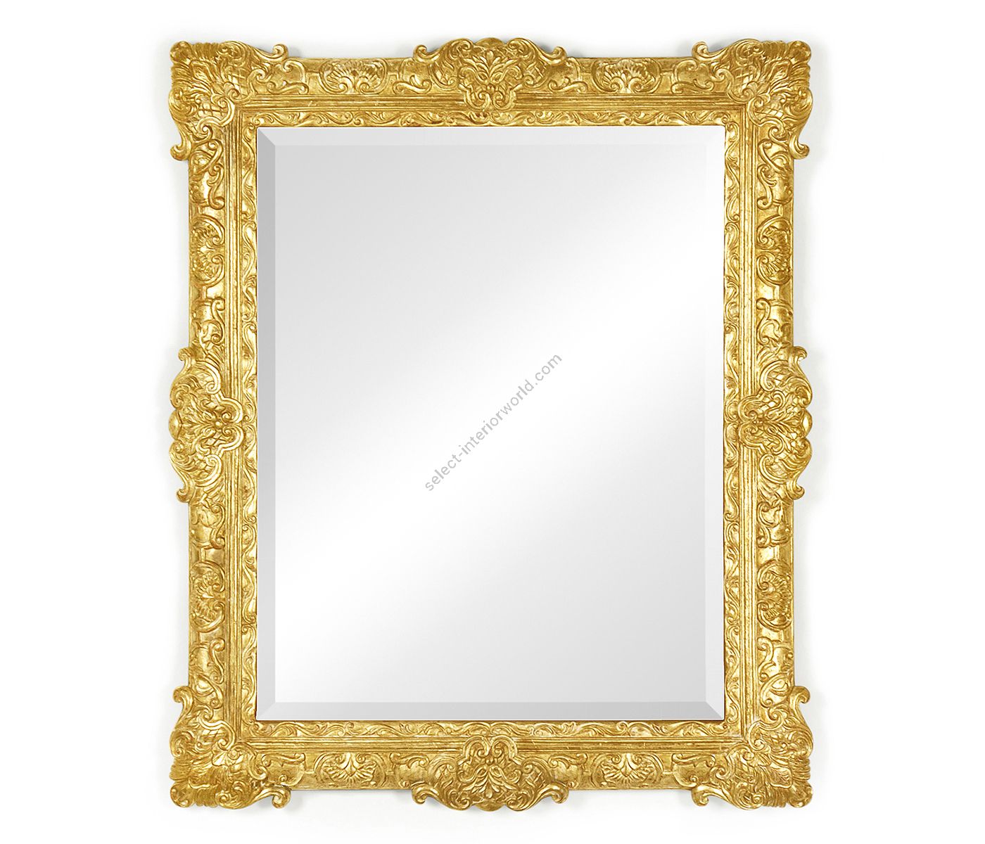 Jonathan Charles / French 19th Century Style Bright Gilded Mirror / 493059-GIL