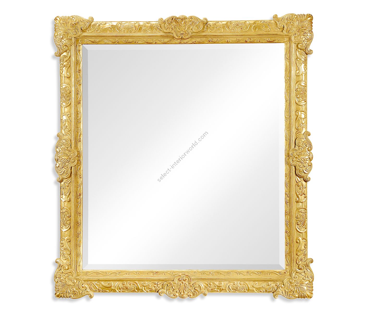 Jonathan Charles / French Style Gilded Grisaille Mirror / 494122-GIL