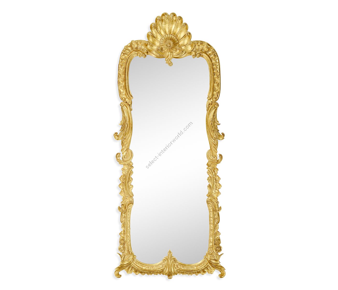 Jonathan Charles / Tall Gilded Rococo Mirror / 494373-GIL