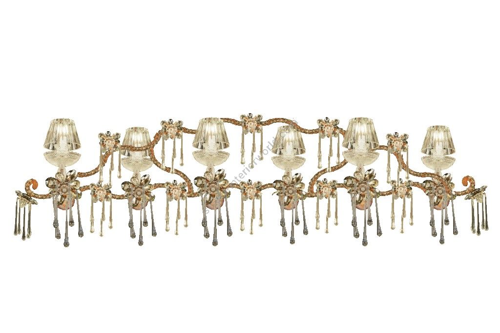 Mechini / Chandeliers / Bohemian Crystal & Clear Crystal Lampshades L311/6