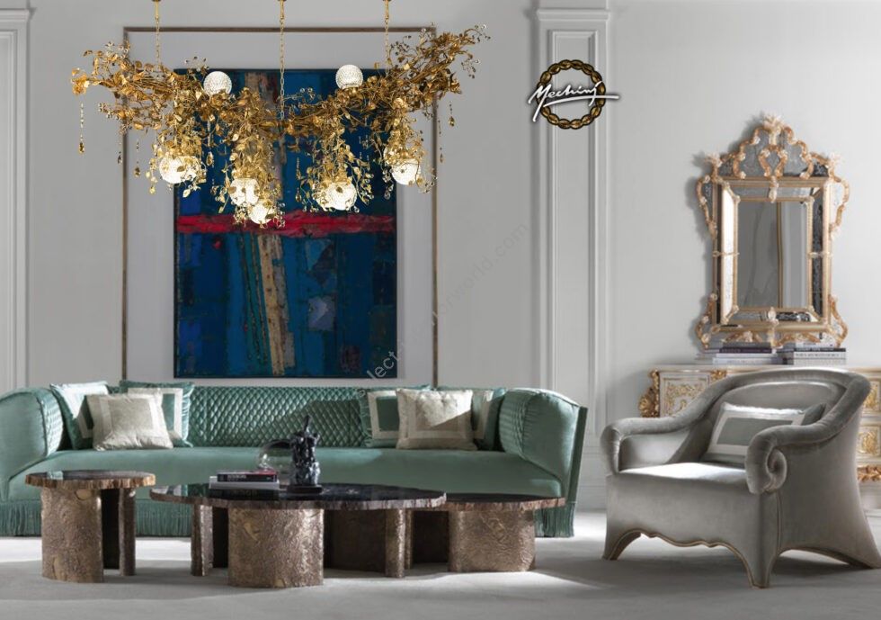 Mechini / Chandeliers / Clear and Coloured Bohemian Crystal L319/10