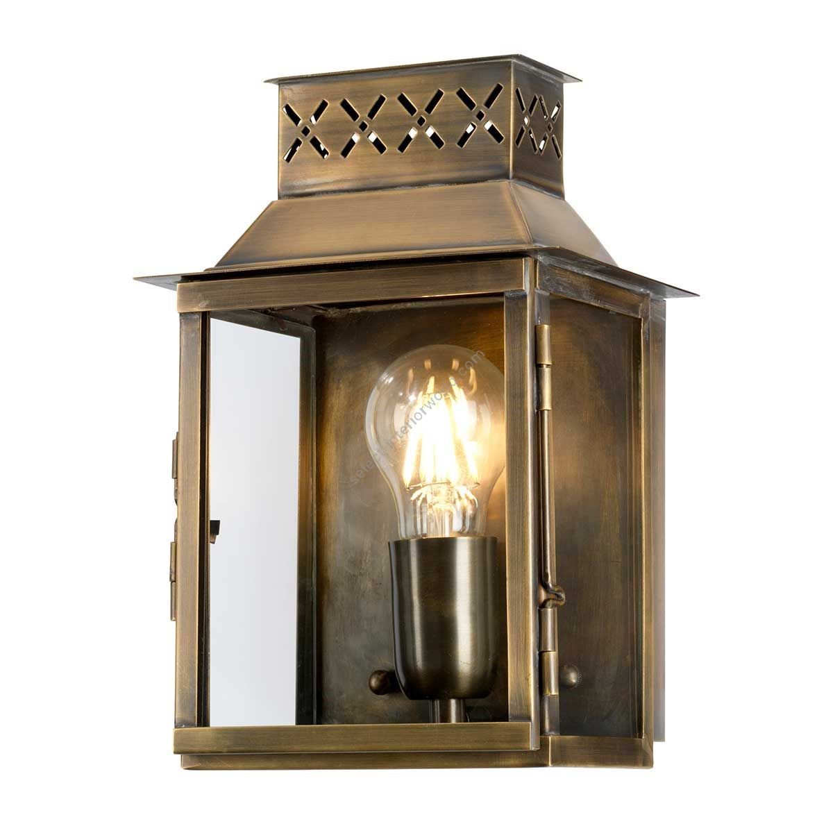 Elstead Lighting / Outdoor Wall Lights / Lambeth Palace Lantern Aged Brass