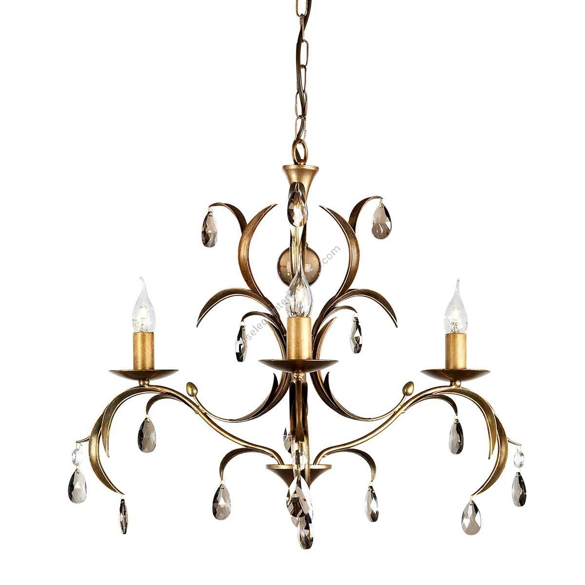 Elstead Lighting / Chandeliers / Lily 3 Bronze Patina