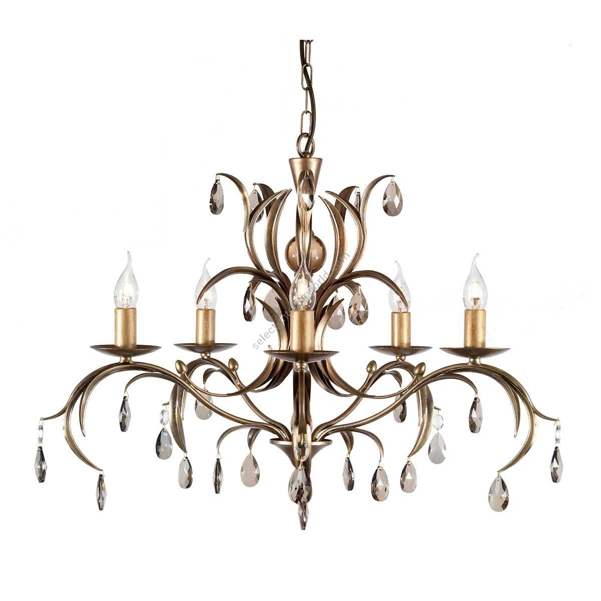 Elstead Lighting / Chandeliers / Lily 5 Bronze Patina