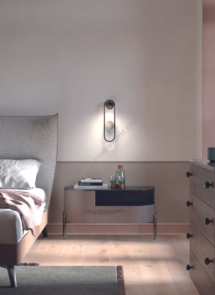 Masiero / Wall Lights / Luppiter A1 Alabaster
