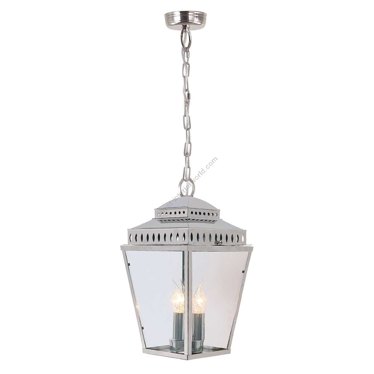 Elstead Lighting / Outdoor Lanterns / Mansion House 3 Polished Nickel