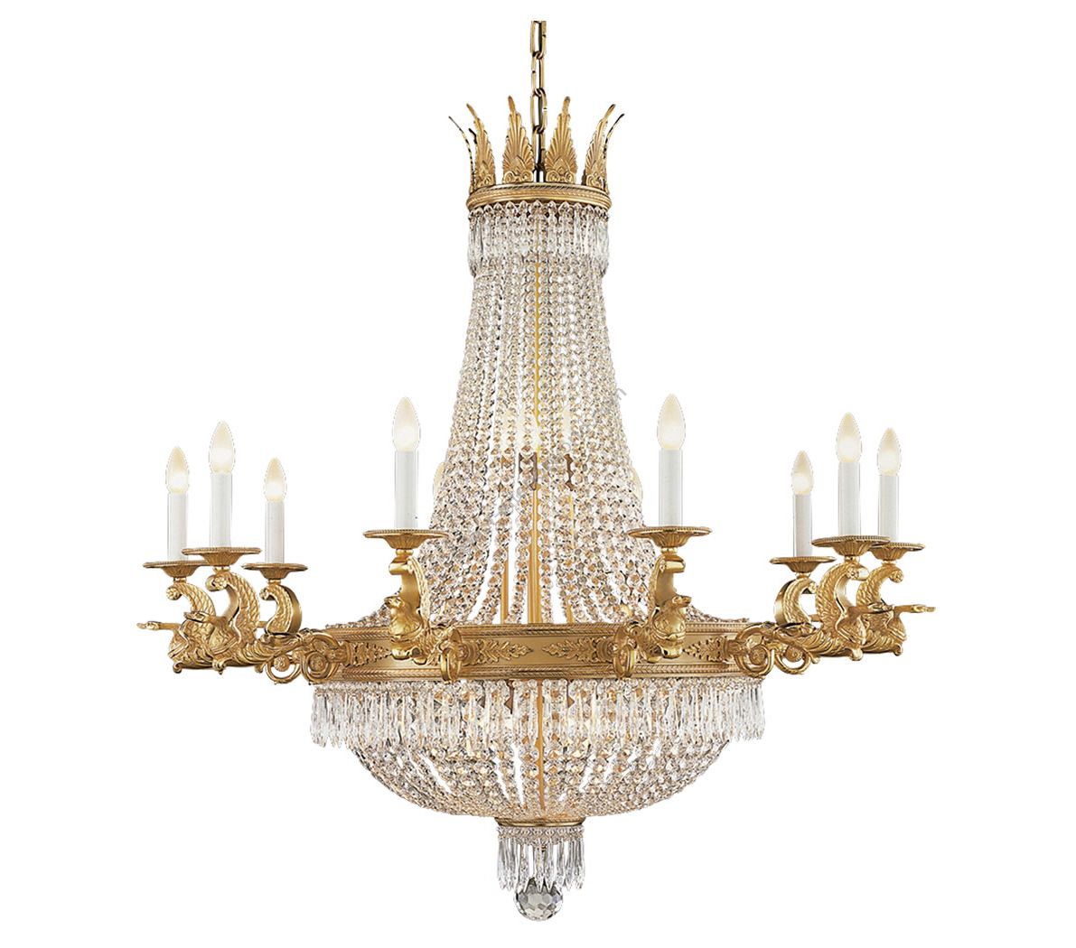 Mariner / Luxury Scholer Crystal Chandelier, Empire French Style / 18761